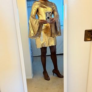 Gold, sequin dress $45
